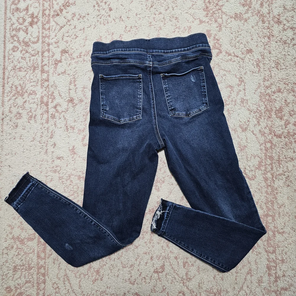 SPANX Blue Skinny Jeans Sleek Fit